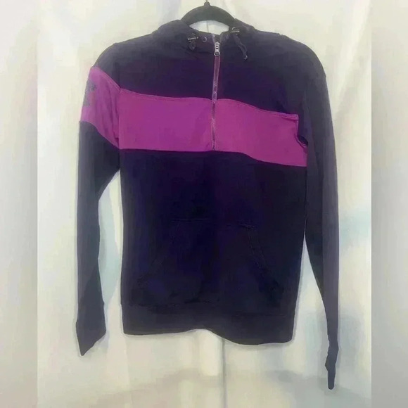 Women’s Under Armour Pullover Hooded Sweatshirt Size Extra Small Purple - Picture 1 of 4
